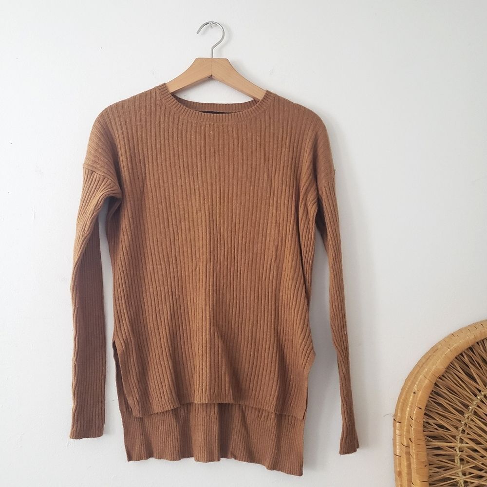 Forever 21 Ribbed Brown Sweater S